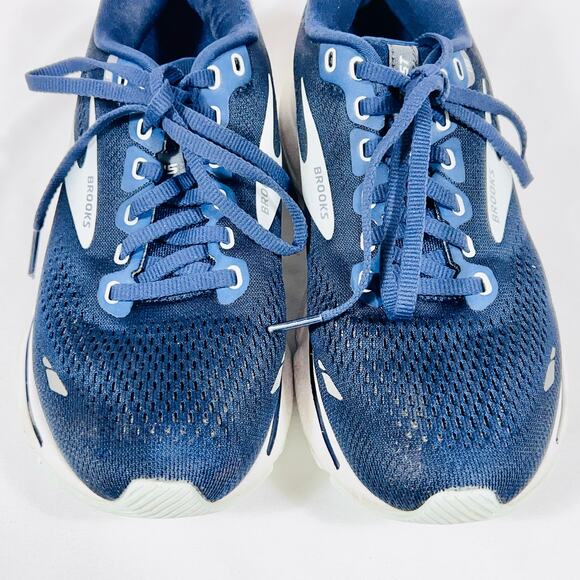 Brooks Ghost Running Walking Sneaker Shoes Blue Women 7.5 Cushion Comfort Used - Picture 7 of 9